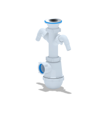 Сифон Ани Грот 1 1/2"* 40 с 2 отв. стиральной машины, ANI PLAST