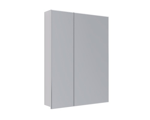 Шкаф зеркальный Lemark UNIVERSAL 60х80 см 2-х дверный, цвет корпуса: Белый глянец