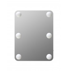 Зеркало гримерное настольное  (6 LED ламп) 330х430