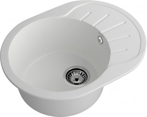 GRANFEST Мойка композит RONDO GF-R--580L  чаша с крылом 579*445 мм  иней арт.GF-