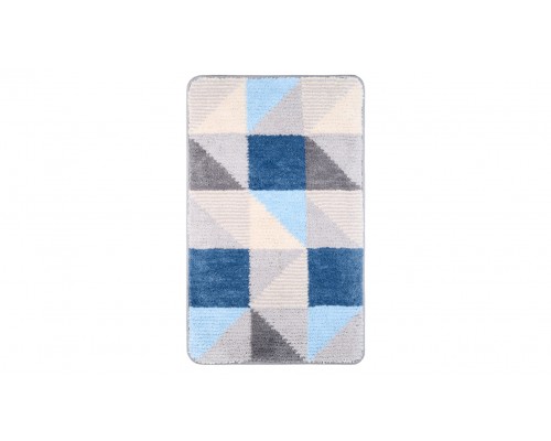 Коврик для ванной Fixsen Visa 1-ый FX-5005X, серо-голубой, 50х80см