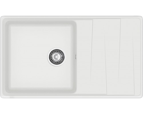 GRANFEST Мойка композит LEVEL, GF-LV-860L, чаш+кр 860*500, иней