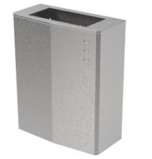 Контейнер для мусора настенный из нержавеющей стали матовый 23 л. Nofer EVO 14078.EVO.S с крышкой