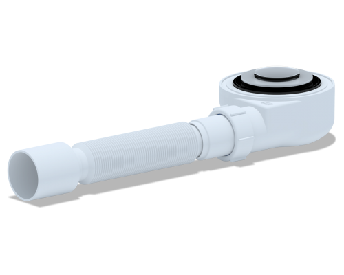Сиф. для душ. под.1 1/2**50 h=55 mm с г/т 375 хром, клик-клак , ANI PLAST