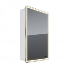 Шкаф зеркальный Lemark ELEMENT 50х80 см 1 дверный, петли справа, с подсветкой, с розеткой, цвет корп