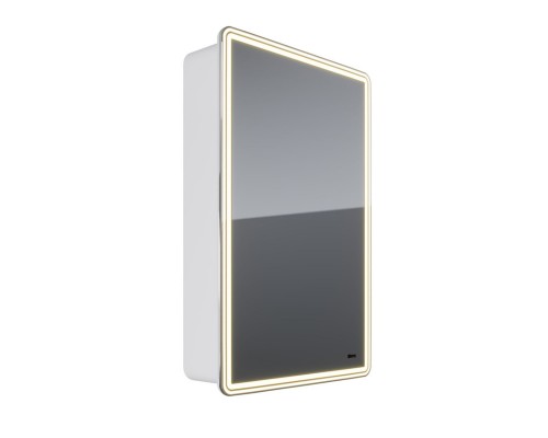 Шкаф зеркальный Lemark ELEMENT 50х80 см 1 дверный, петли справа, с подсветкой, с розеткой, цвет корп