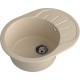 GRANFEST Мойка композит RONDO GF-R--580L  чаша с крылом 579*445мм, кашемир