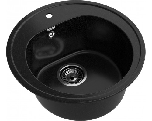 GRANFEST Мойка композит RONDO GF-R--510  D=510мм  черный   арт.GF-
