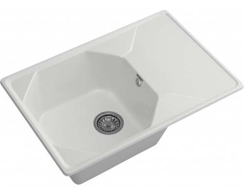 GRANFEST Мойка композит UNIQUE, GF-U-740L, чаш+кр 740*500, иней