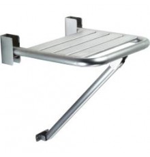 Сиденье для душа с дополнительной трубкой опоры из нержавеющей стали глянцевой, шт