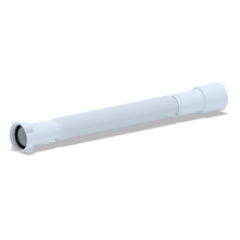 ANI PLAST Гибкая труба 1 1/2"*40/50мм. удлиненная (длина мин-800мм., макс-1500мм.), ANI PLAST