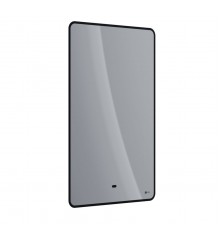 Зеркало Lemark MIOBLACK 45х80 см с интерьерной подсветкой, с подогревом