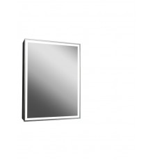 Зеркало-шкаф Mirror Box black Led 600х800