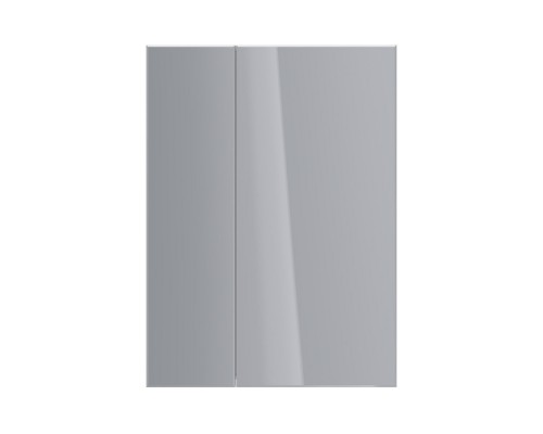 Шкаф зеркальный Lemark UNIVERSAL 60х80 см 2-х дверный, цвет корпуса: Белый глянец