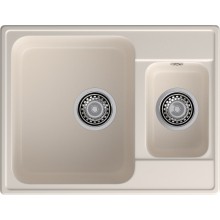 GranFest QUARZ (ECO-09) Мойка 1.5-чаш. 620*480 (белый)