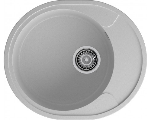 GRANFEST Мойка URBAN 857L  1-чаша+крыло 570*480мм серый арт.GF-UR-