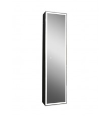 Зеркало-шкаф Mirror Box black Led 400х1600