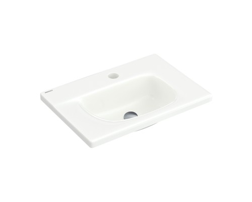 Раковина Small, встраиваемая, 45х31 см, прямоугольная, белый глянец, BERGES