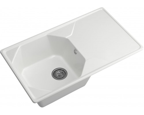 GRANFEST Мойка композит UNIQUE, GF-U-840L, чаш+кр 840*500, иней