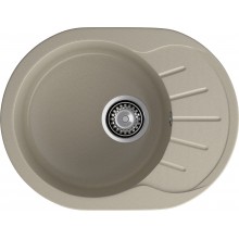 GRANFEST Мойка композит RONDO GF-R--580L  чаша с крылом 579*445мм  топаз арт.GF-