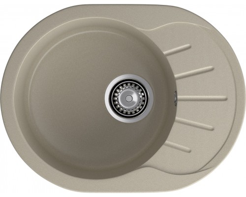 GRANFEST Мойка композит RONDO GF-R--580L  чаша с крылом 579*445мм  топаз арт.GF-