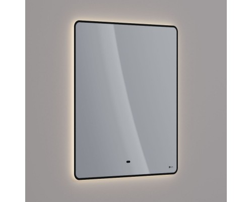 Зеркало Lemark MIOBLACK 70х80 см с интерьерной подсветкой, с подогревом