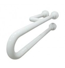 Поручень полукруглый неподвижный с тремя точками опоры 600 мм алюминий покрытый нейлоном