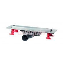 Линейный трап с сухим затвором и сифоном, слим решетка L=300 mm., WIRQUIN