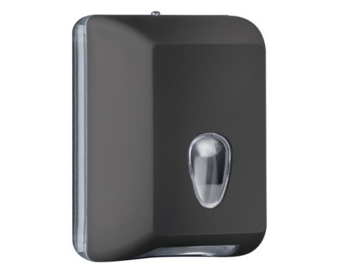Диспенсер для листовой туалетной бумаги из ABS  пластика, Black 215*160*125, шт