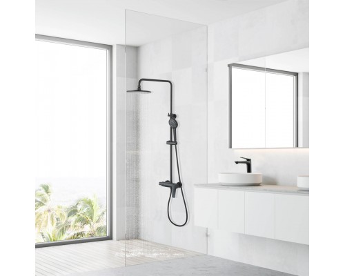 Смеситель Lemark Bronx LM3760BL для душа с регулируемой высотой штанги