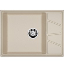 GRANFEST Мойка композит VERTEX, GF-V-680L, чаш+кр 680*500, кашемир