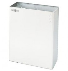 Контейнер для мусора настенный из нержавеющей стали белый 23 л.