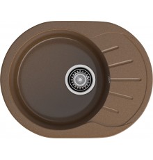 GRANFEST Мойка композит RONDO GF-R--580L  чаша с крылом 579*445мм  терракот арт.GF-