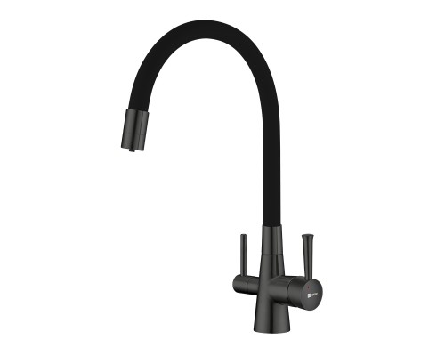 Comfort Смеситель для кухни, гиб.излив 228мм фильтр.воды, р/ОД, графит, LM, LM3075GM