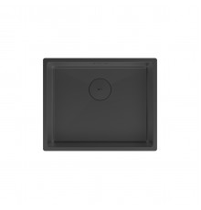 Кухонная мойка Lemark OLANGA 540 прямоугольная из нержавеющей стали цвет Черный матовый