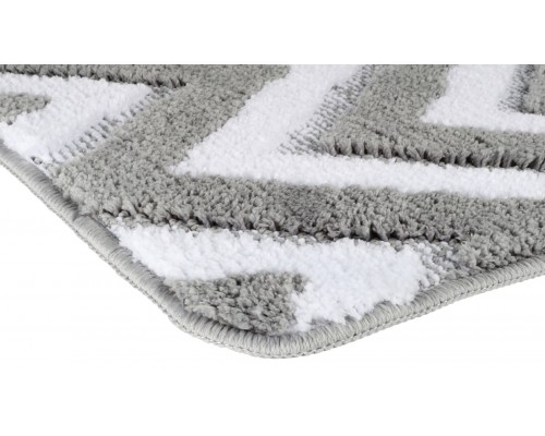 Коврик для ванной Fixsen River 1-ый FX-5004K, серый, 50х80 см.