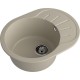 GRANFEST Мойка композит RONDO GF-R--580L  чаша с крылом 579*445мм  топаз арт.GF-