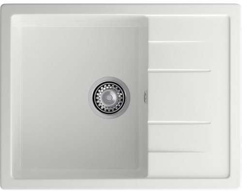 GRANFEST Мойка композит QUADRO GF-Q--650L чаша с крылом  650*500мм  иней  арт.GF-