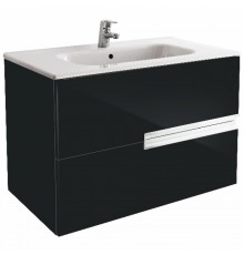 VICTORIA NORD Black Edition Тумба под раковину VICTORIA 80, черный глянец, ROCA
