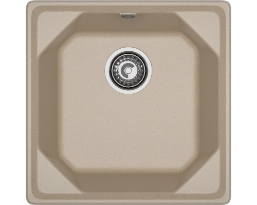 GRANFEST Мойка композит UNIQUE, GF-U-500, 1-чаша 500*500, песочный