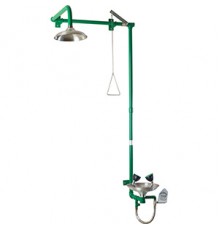 Аварийный душ и раковина для глаз установка над дверью, шт