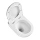 GLAZER WHITE Унитаз подвесной безободковый с сиденьем микролифт, LM, 9614003