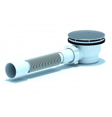 ANI Сифон для душевого поддона 1 1/2"*90мм., h65, с гибкой трубой 375х40/50мм., ANI PLAST