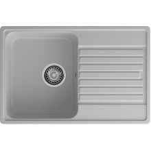 GranFest QUARZ (ECO-78) Мойка чаша+кр 740*480 (серый)
