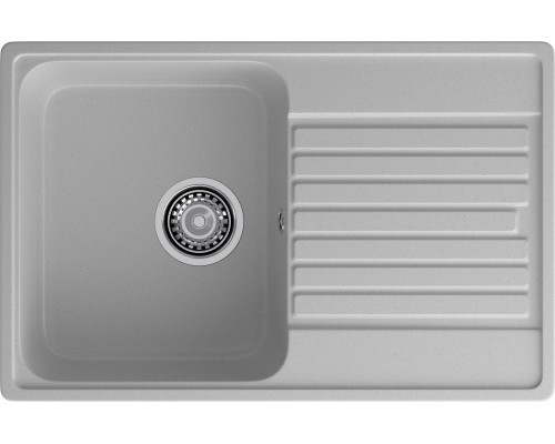 GranFest QUARZ (ECO-78) Мойка чаша+кр 740*480 (серый)