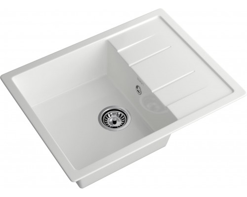 GRANFEST Мойка композит QUADRO GF-Q--650L чаша с крылом  650*500мм  иней  арт.GF-