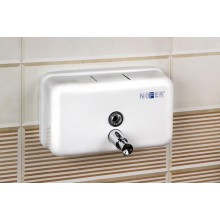 Диспенсер для мыла из  Стали Белый 1200 мл. Горизонтальный