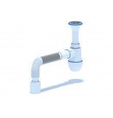 Сифон Ани 1 1/4"* 40с гибкой трубой 40х50, ANI PLAST