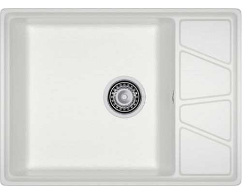 GRANFEST Мойка композит VERTEX, GF-V-680L, чаш+кр 680*500, иней
