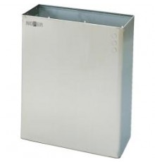 Контейнер для мусора настенный из нержавеющей стали матовый 23 л.